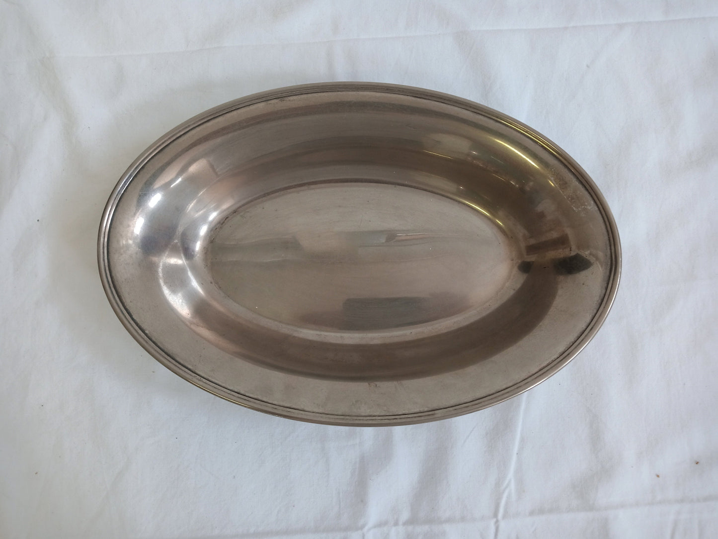 vintage tray in silver
