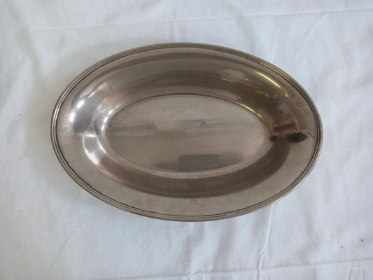 vintage tray in silver