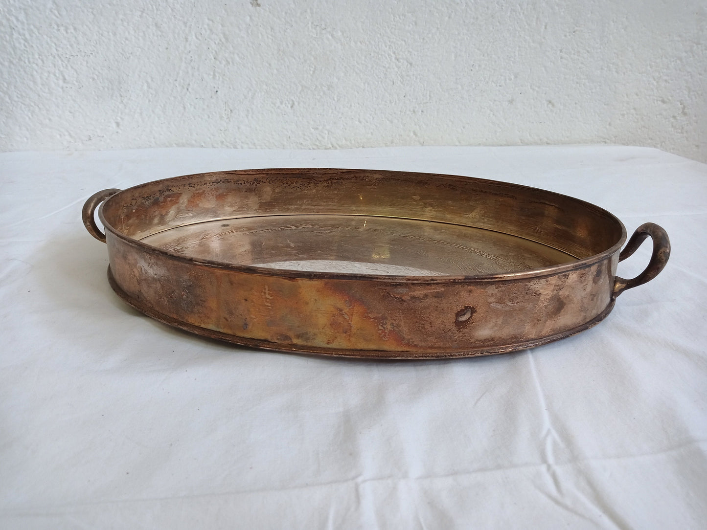 vintage tray in silver