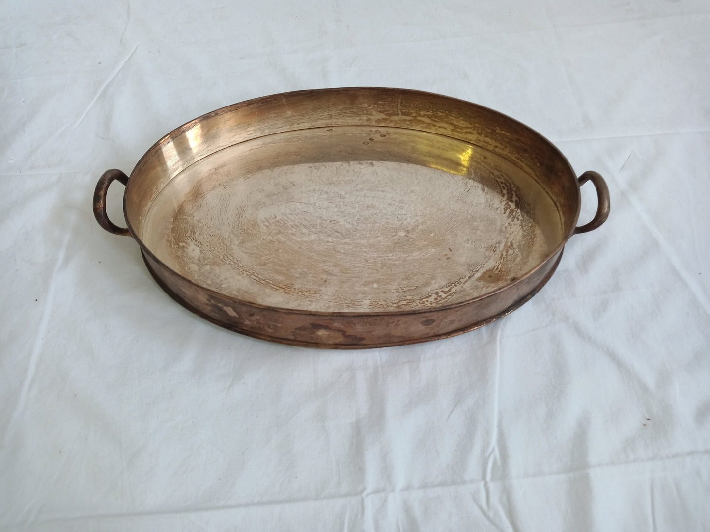 vintage tray in silver