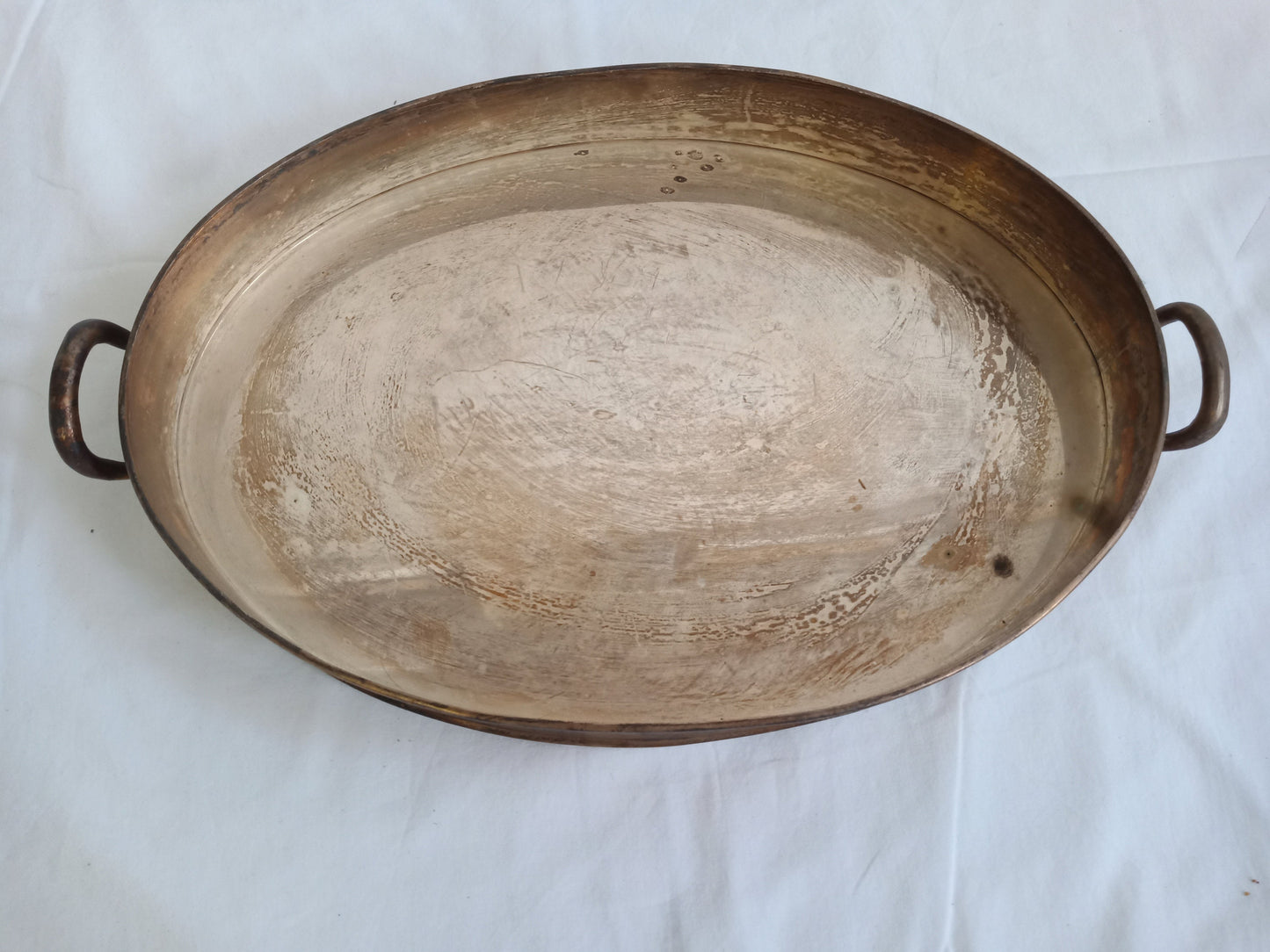vintage tray in silver