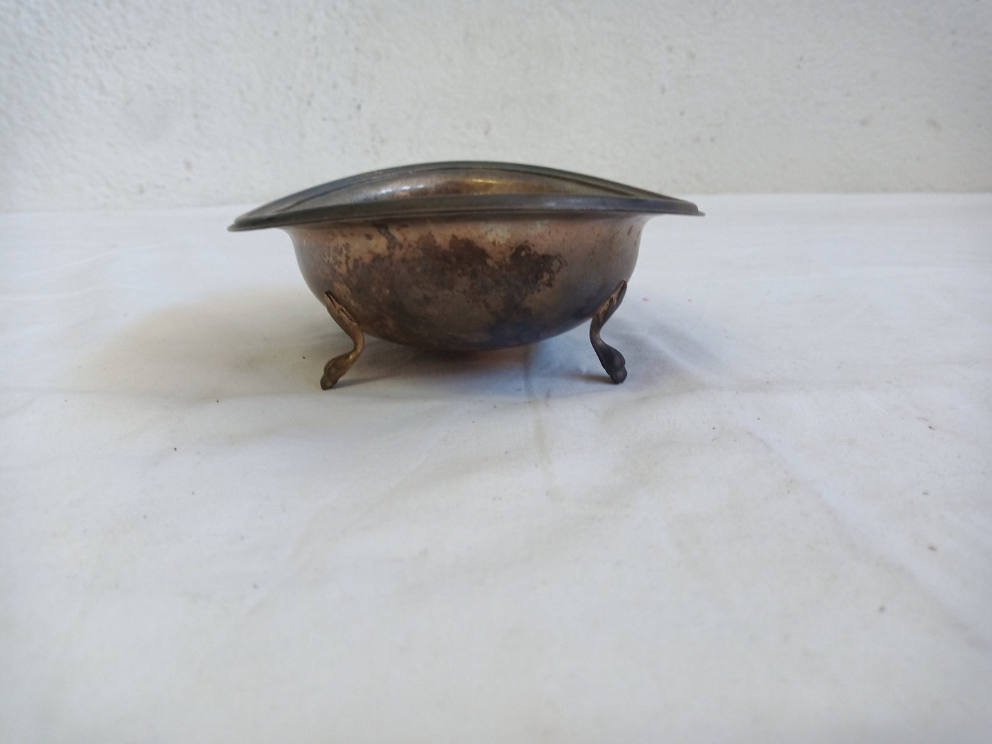 vintage tray in silver 16,50 x 12,50 x 5,50 cm