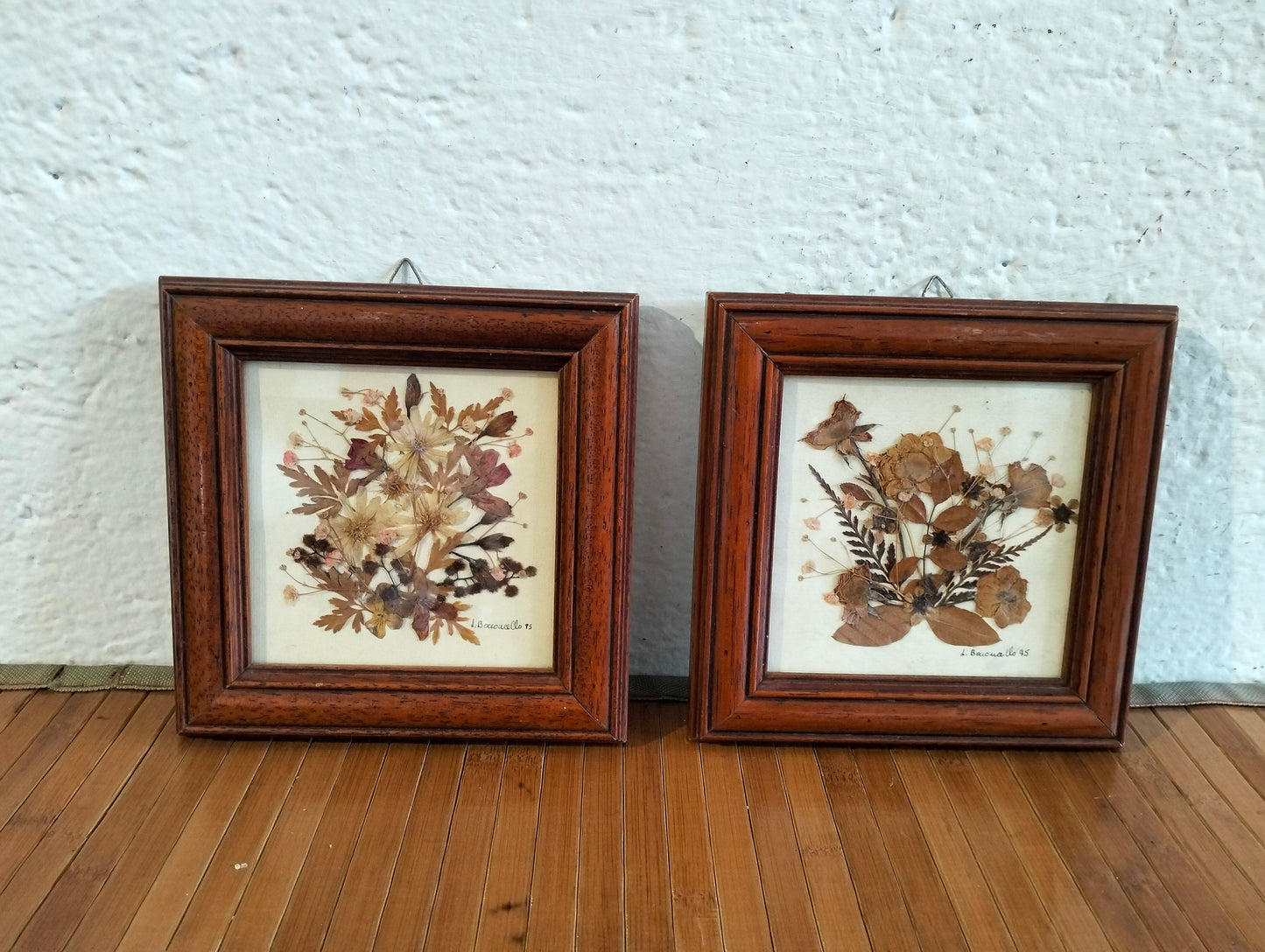 Quadretti Artigianali con Fiori e Foglie Veri - Decorazioni Botaniche Uniche