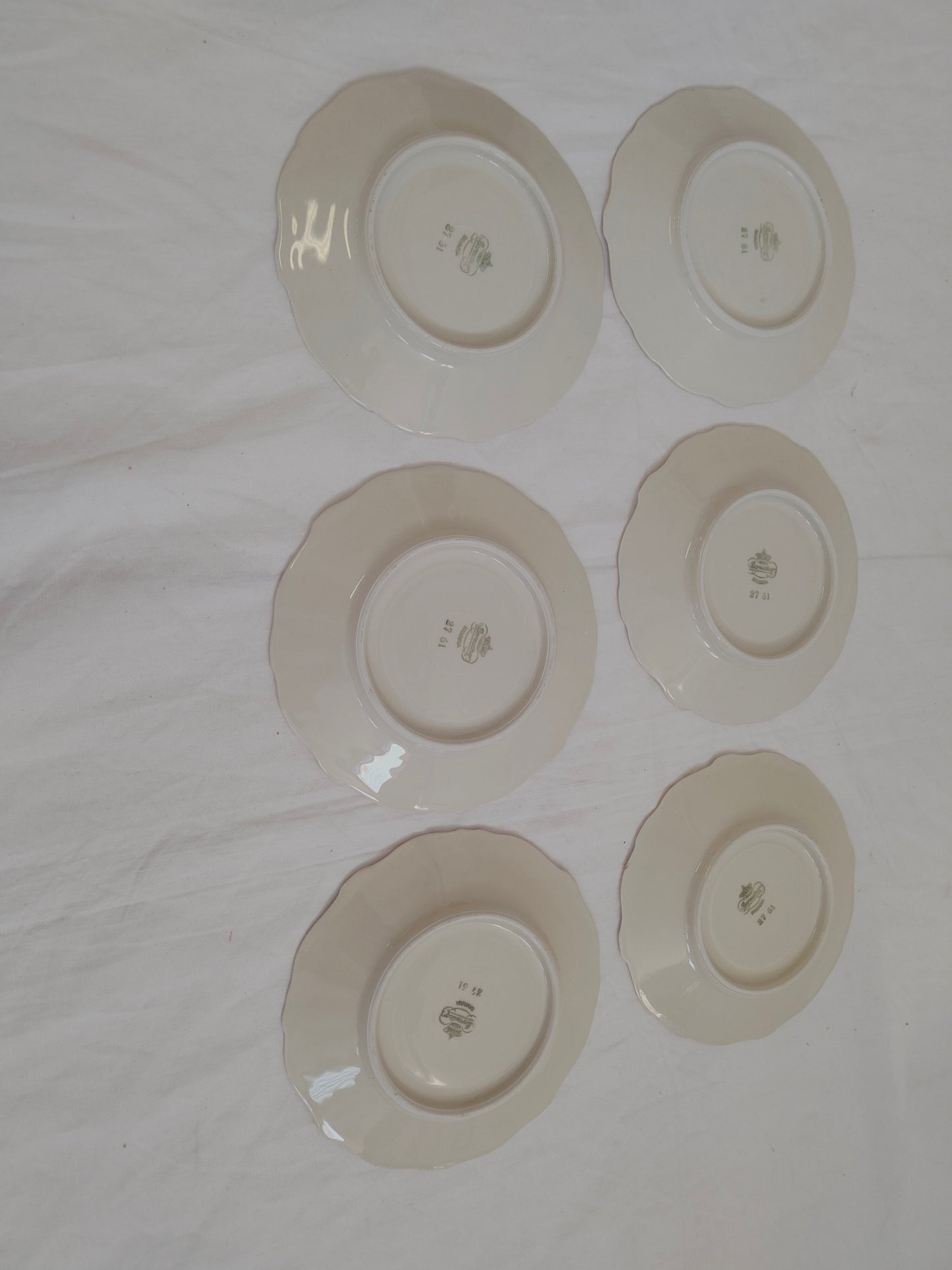 Set di Sei Piattini in Ceramica Bavaria - Eleganza e Raffinatezza a Tavola