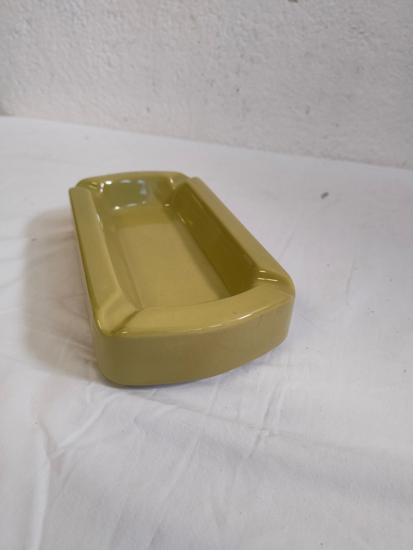 Posacenere Pubblicitario Scotch J&B Whisky in Ceramica Verde - Pezzo da Collezione Vintage