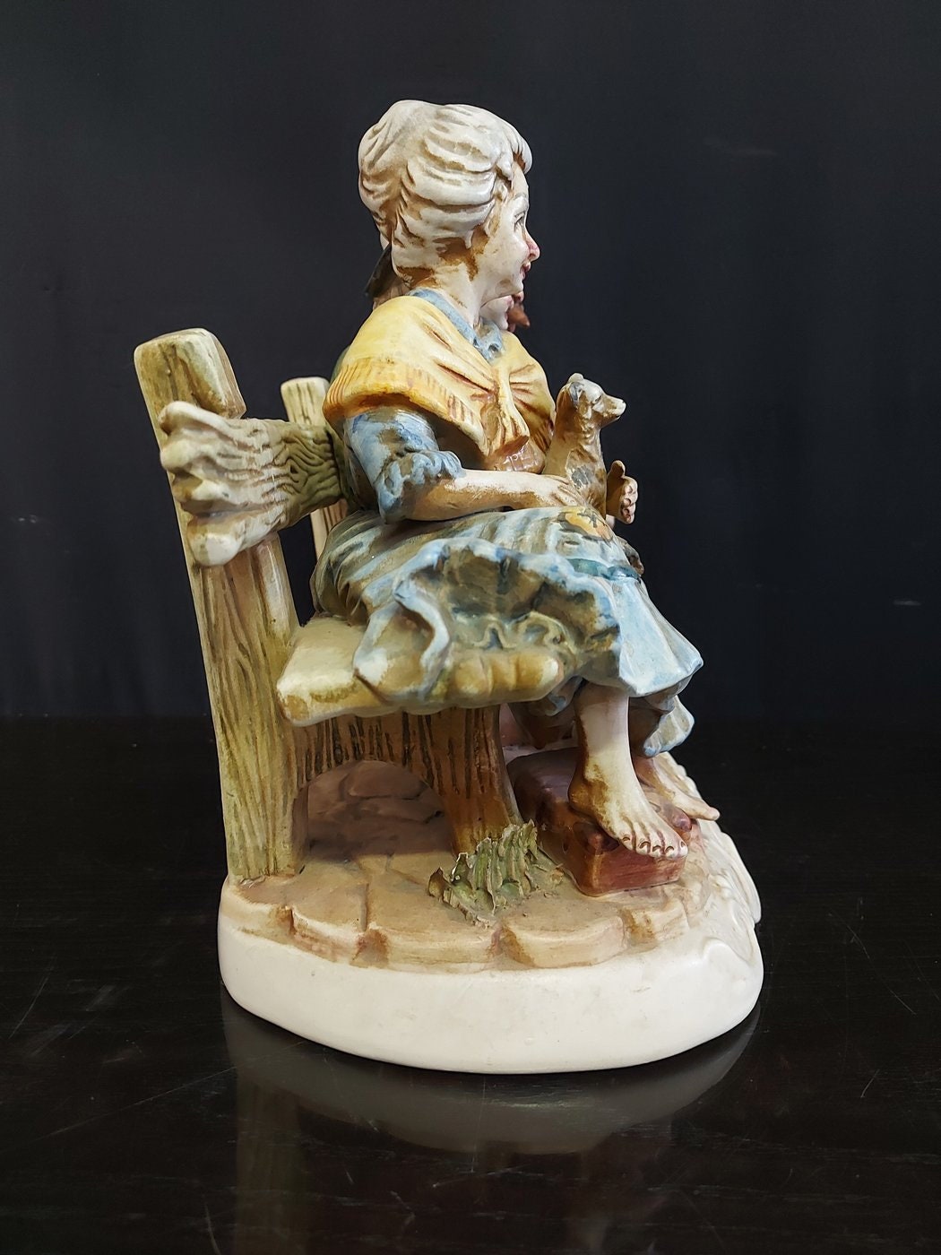 Statuina Vintage in Ceramica Uomo Inglese con Cappello - Collezione '900