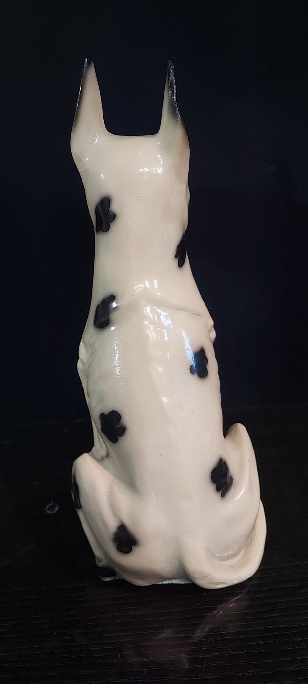 Scultura Vintage cane di razza da collezione Anni '50/'60 - 30x35x5 cm statua cane seduto
