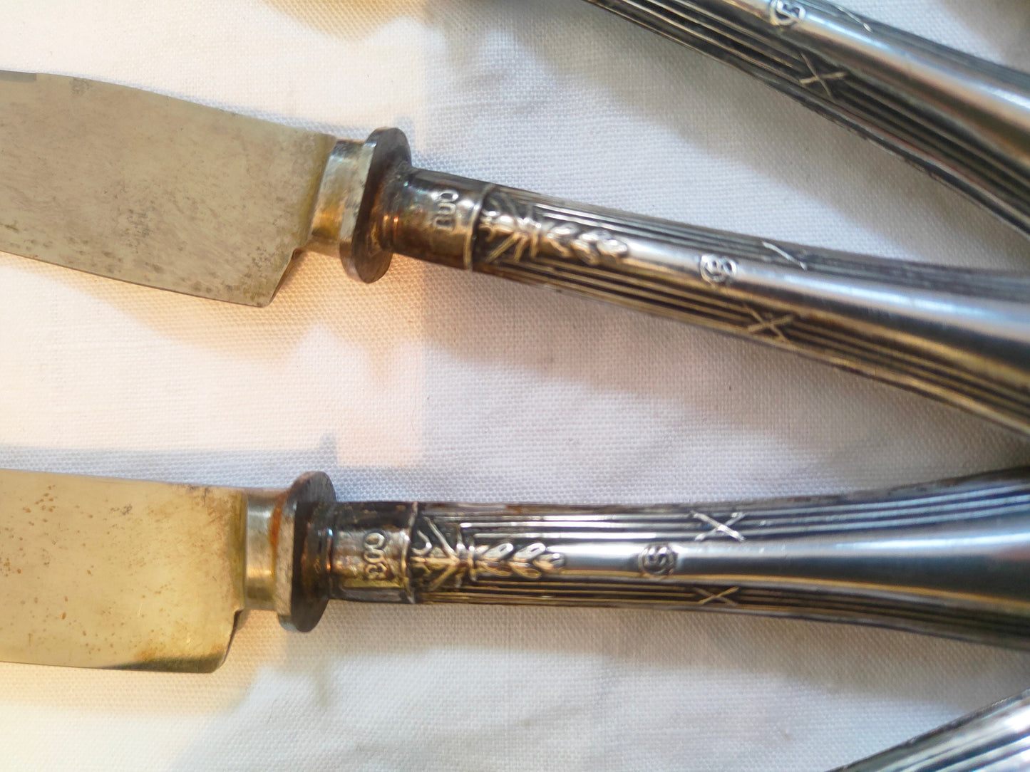 Servizio Vintage con Posate per burro in Argento 800: Per tavola o ristorante