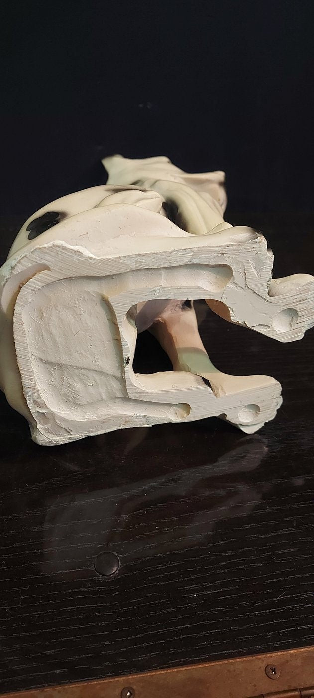 Scultura Vintage cane di razza da collezione Anni '50/'60 - 30x35x5 cm statua cane seduto