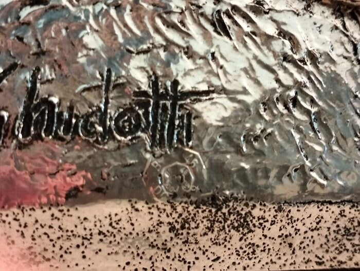 Quadro Rilievo in Argento Laminato "Due Cavalli" di Ghidotti - Un'opera d'arte unica