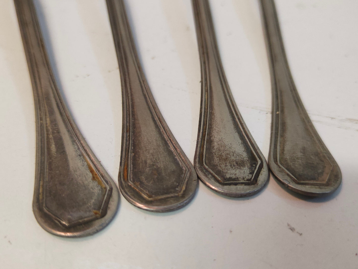 4 forchette Placcate Argento Antiche Vintage