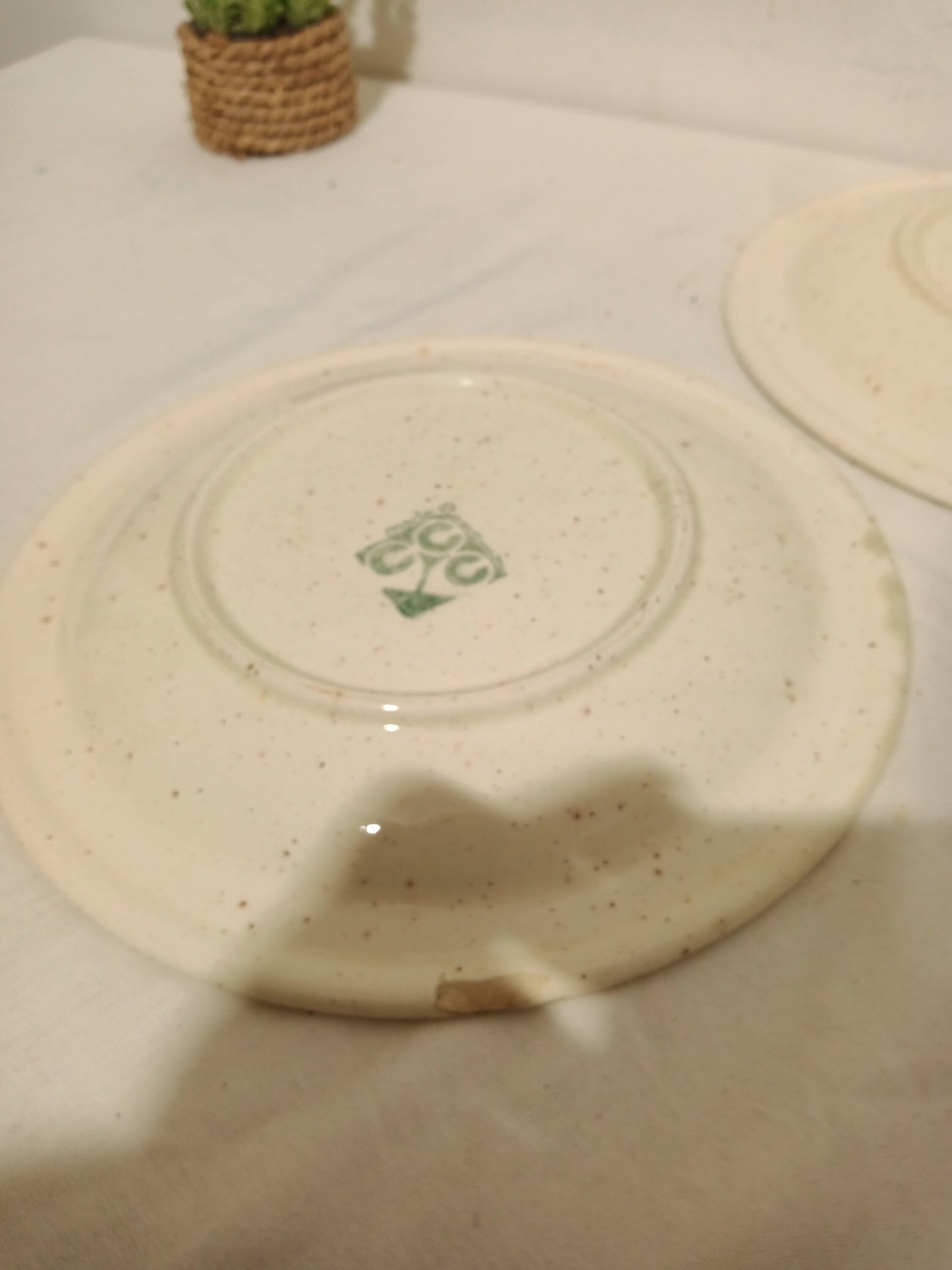 Servizio Piatti Vintage ceramica CCC - Made in Italy - Dipinti a Mano