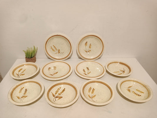 Servizio Piatti Vintage ceramica CCC - Made in Italy - Dipinti a Mano