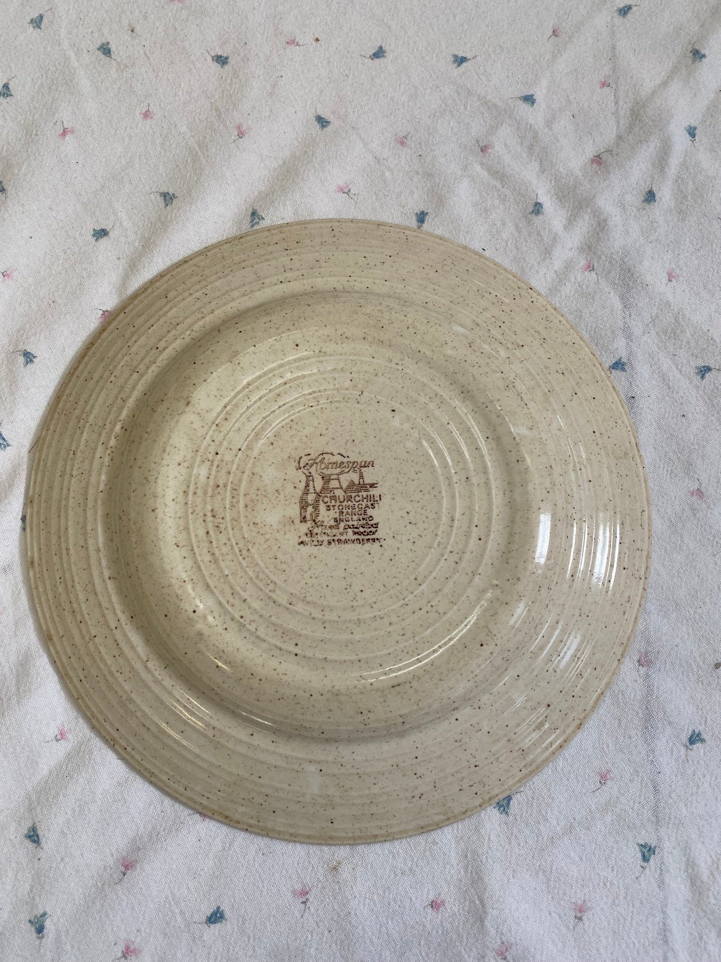 Piatto Vintage da Cena Churchill Homespun Stonecast Range | 24cm | Prodotto in Inghilterra