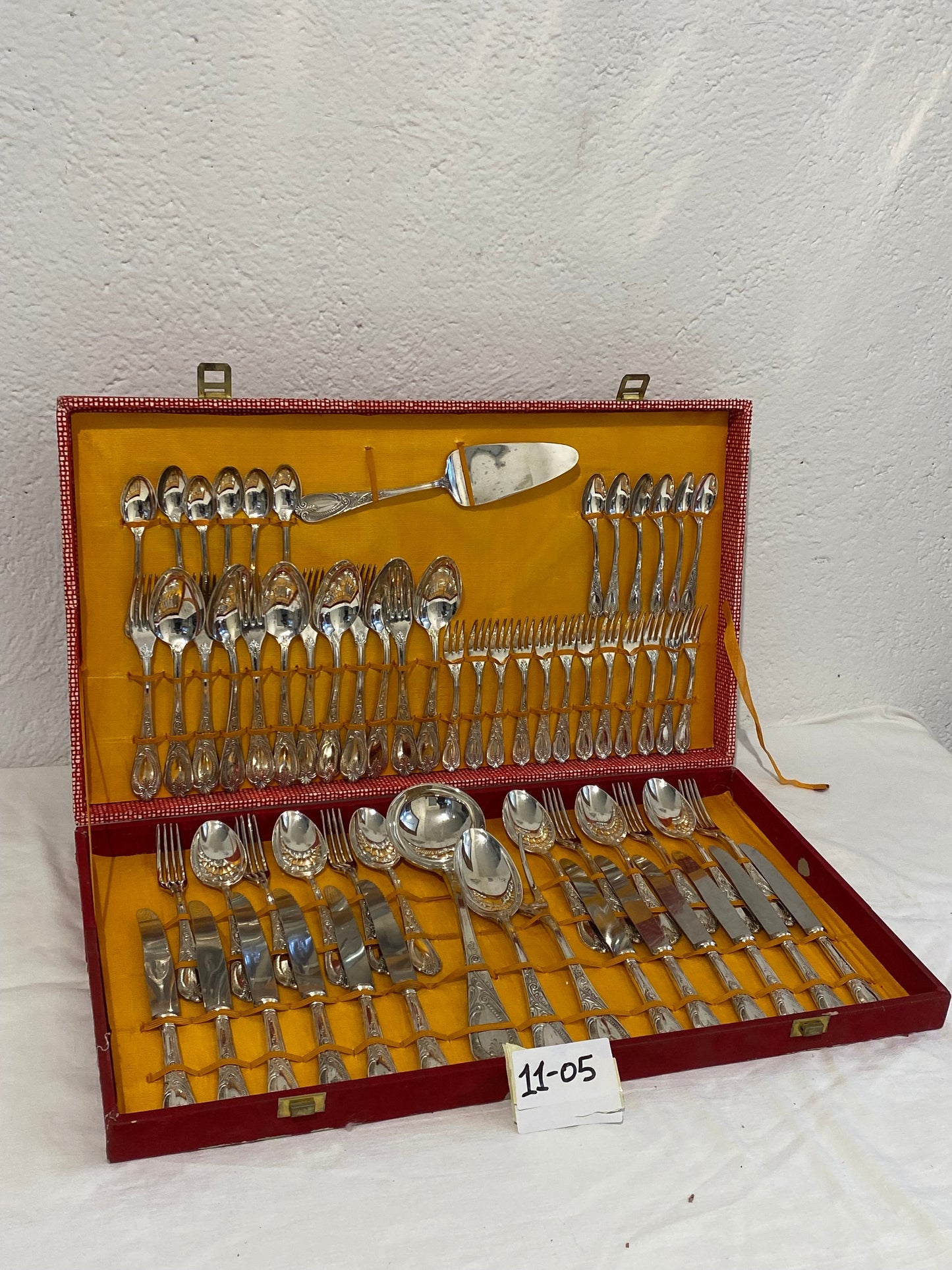 Servizio Posate/servizio per dolci in Argento placcato: Tradizione/Lusso per la Tua Tavola/eventi-regalo speciali/festa/anniversario (64pz)