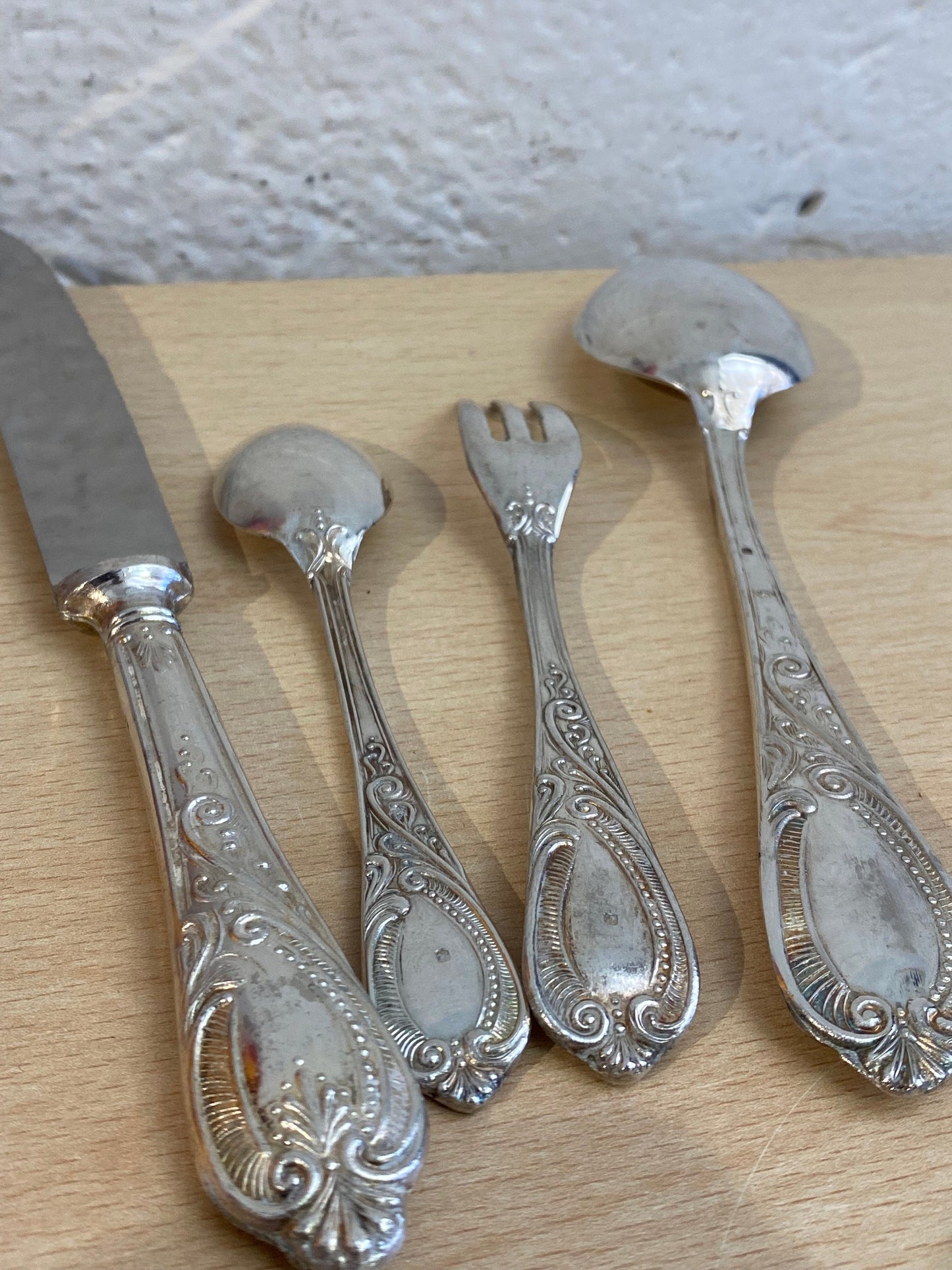 Servizio Posate/servizio per dolci in Argento placcato: Tradizione/Lusso per la Tua Tavola/eventi-regalo speciali/festa/anniversario (64pz)
