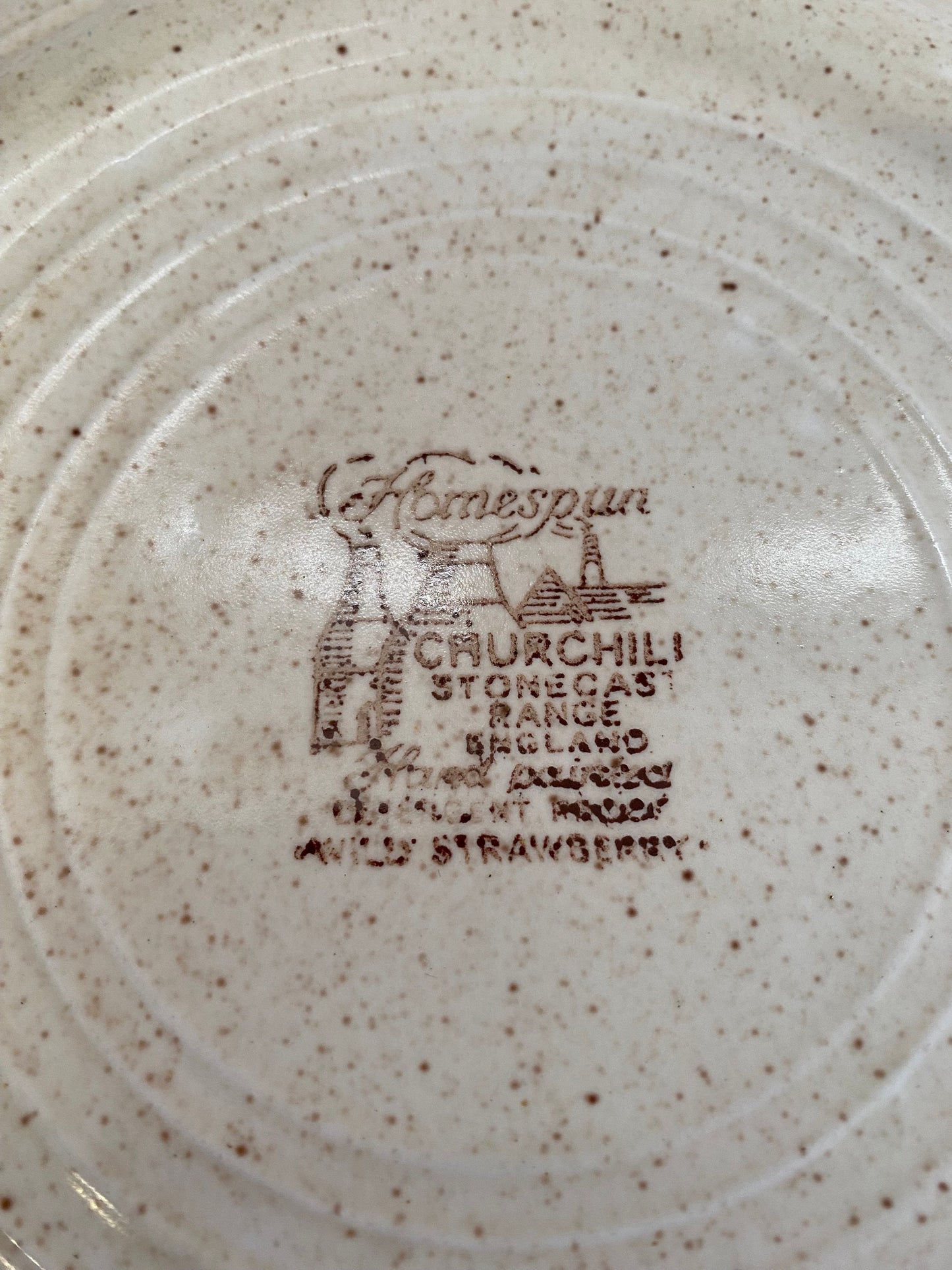 Piatto Vintage da Cena Churchill Homespun Stonecast Range | 24cm | Prodotto in Inghilterra