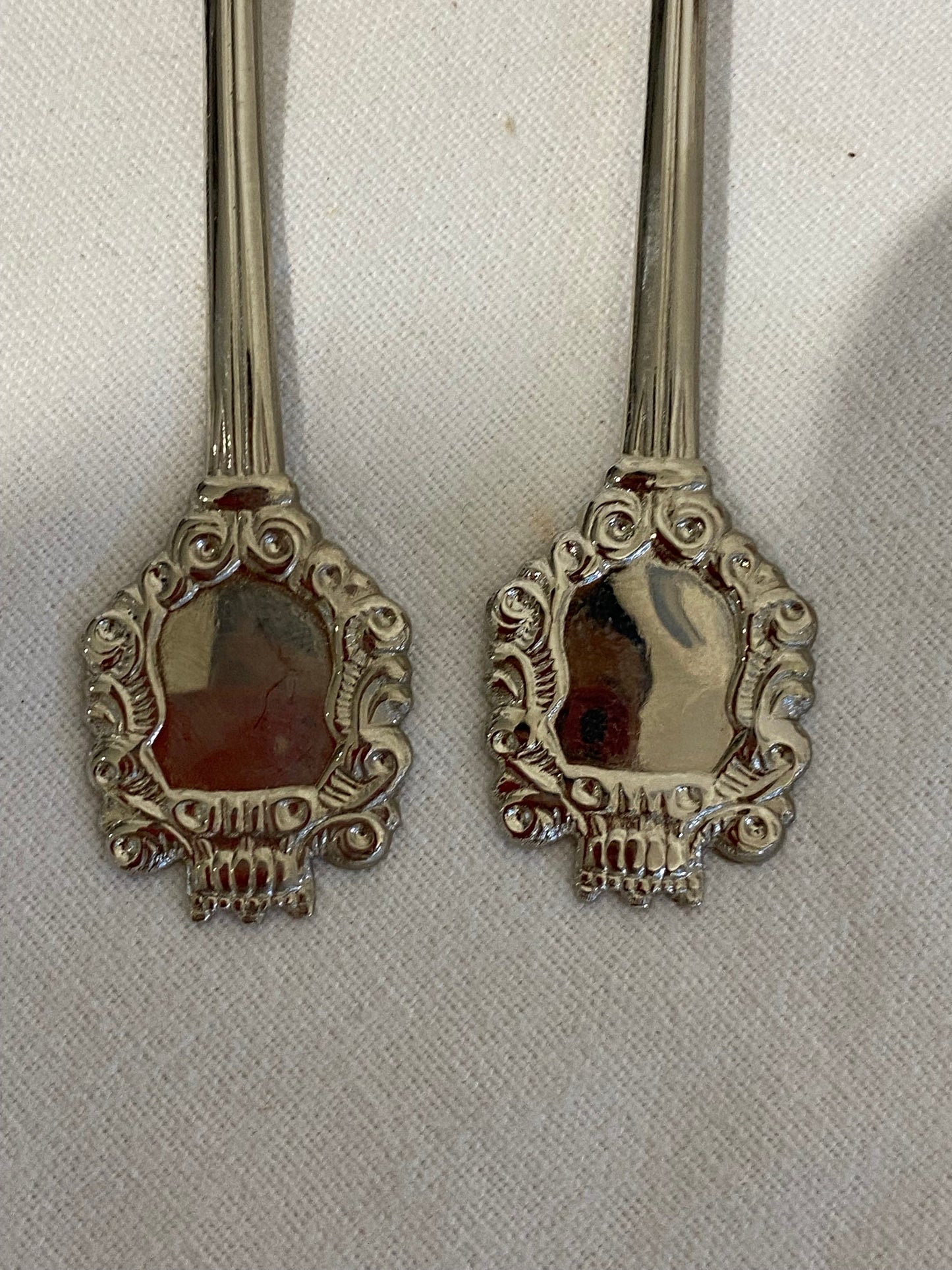 Elegante servizio di posate placcate argento - 6 cucchiaini e 6 forchette