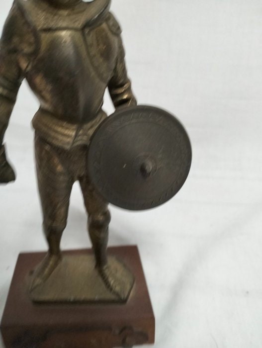 Statua Cavaliere in Armatura Bronzo - Decorazione Medievale, Arredo Casa, Idea Regalo