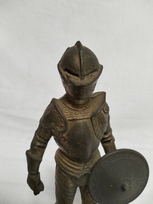 Statua Cavaliere in Armatura Bronzo - Decorazione Medievale, Arredo Casa, Idea Regalo