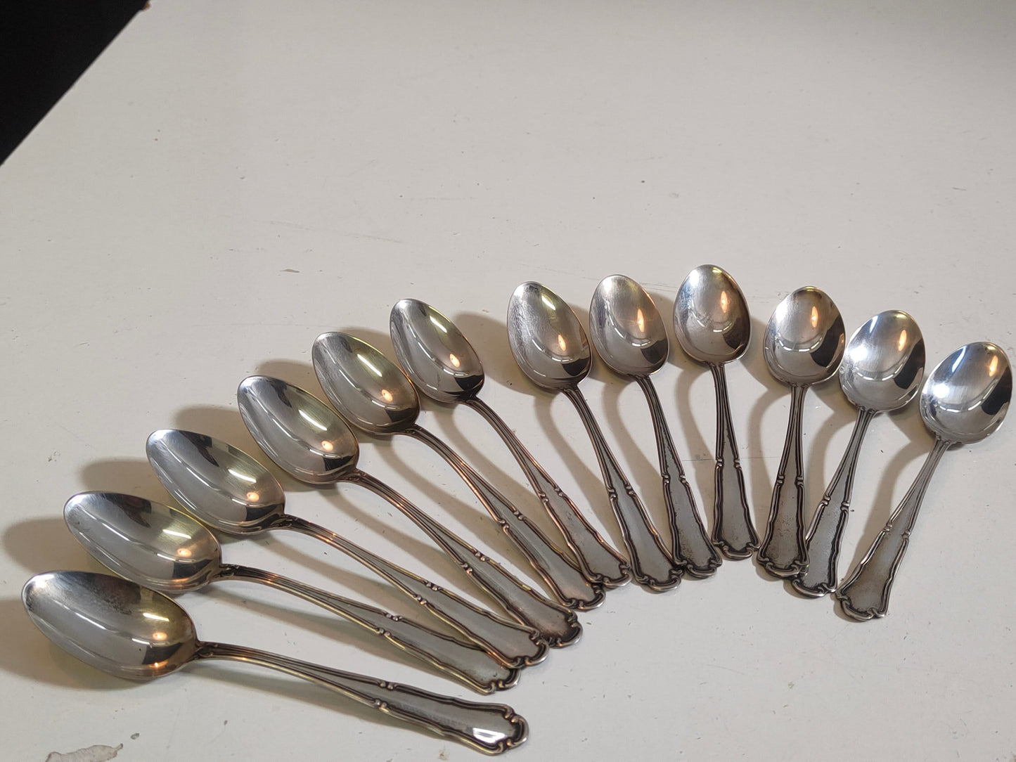 cucchiaini caffè antichi 12 pz stile impero argento 800