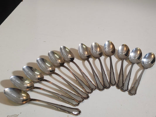 cucchiaini caffè antichi 12 pz stile impero argento 800