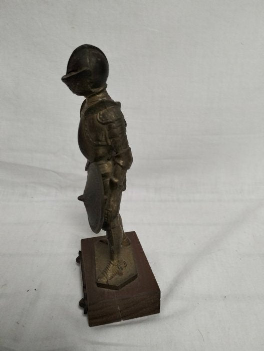 Statua Cavaliere in Armatura Bronzo - Decorazione Medievale, Arredo Casa, Idea Regalo