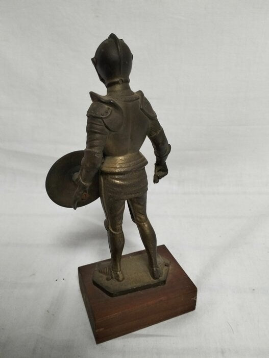 Statua Cavaliere in Armatura Bronzo - Decorazione Medievale, Arredo Casa, Idea Regalo
