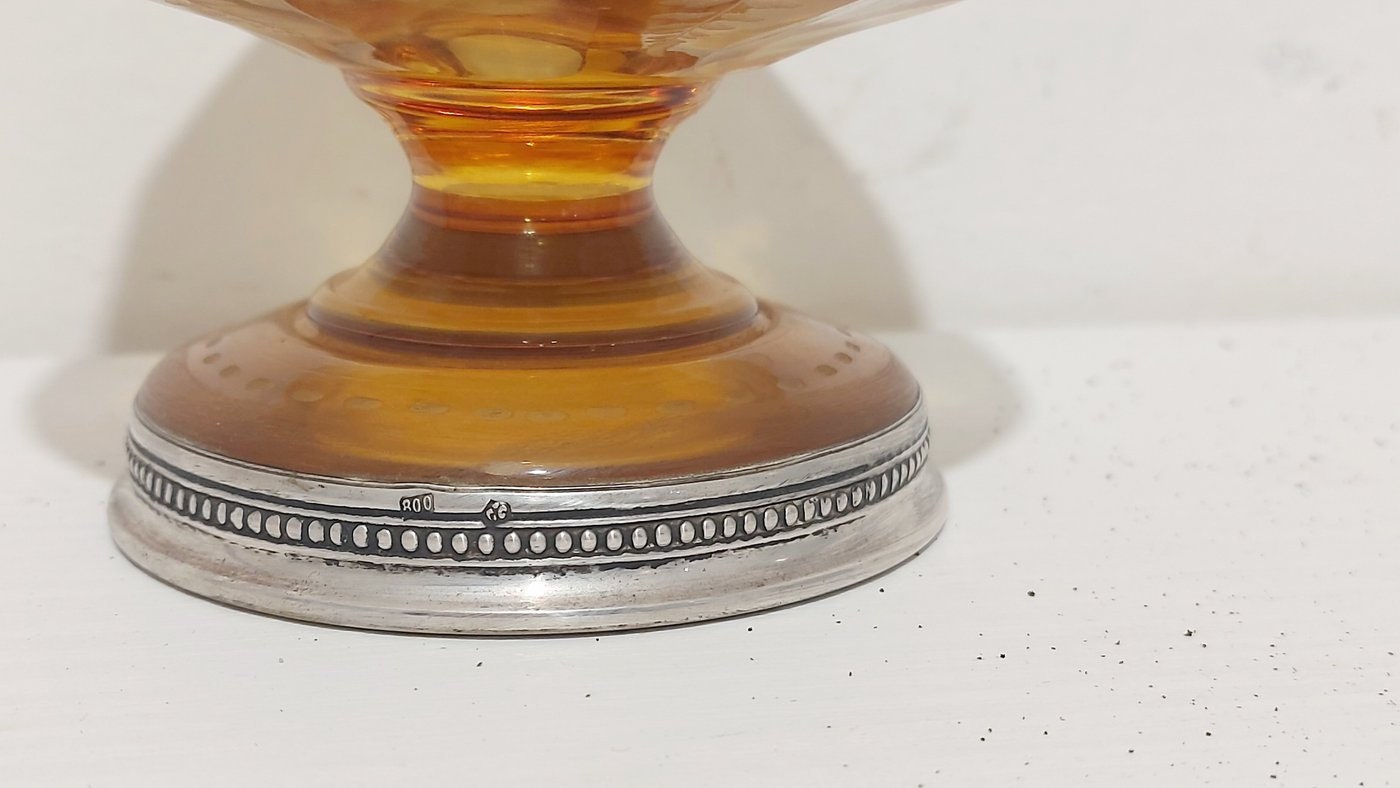 Portagioie in Cristallo Inciso e Argento 800 - Eleganza senza tempo per i tuoi gioielli