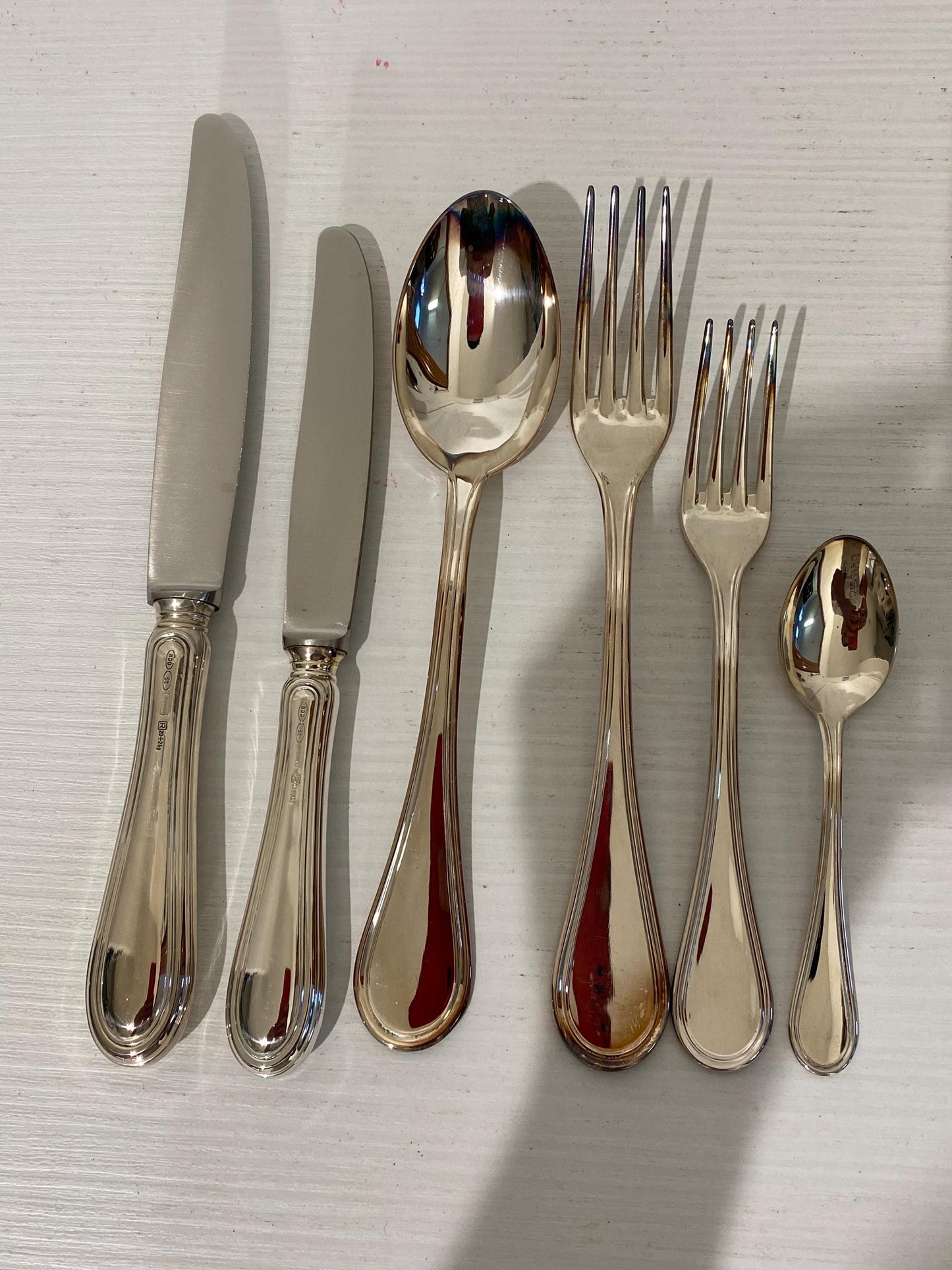 Elegante Servizio di Posate Stancapiano in Argento 800 per Due - Un Regalo di Nozze Perfetto