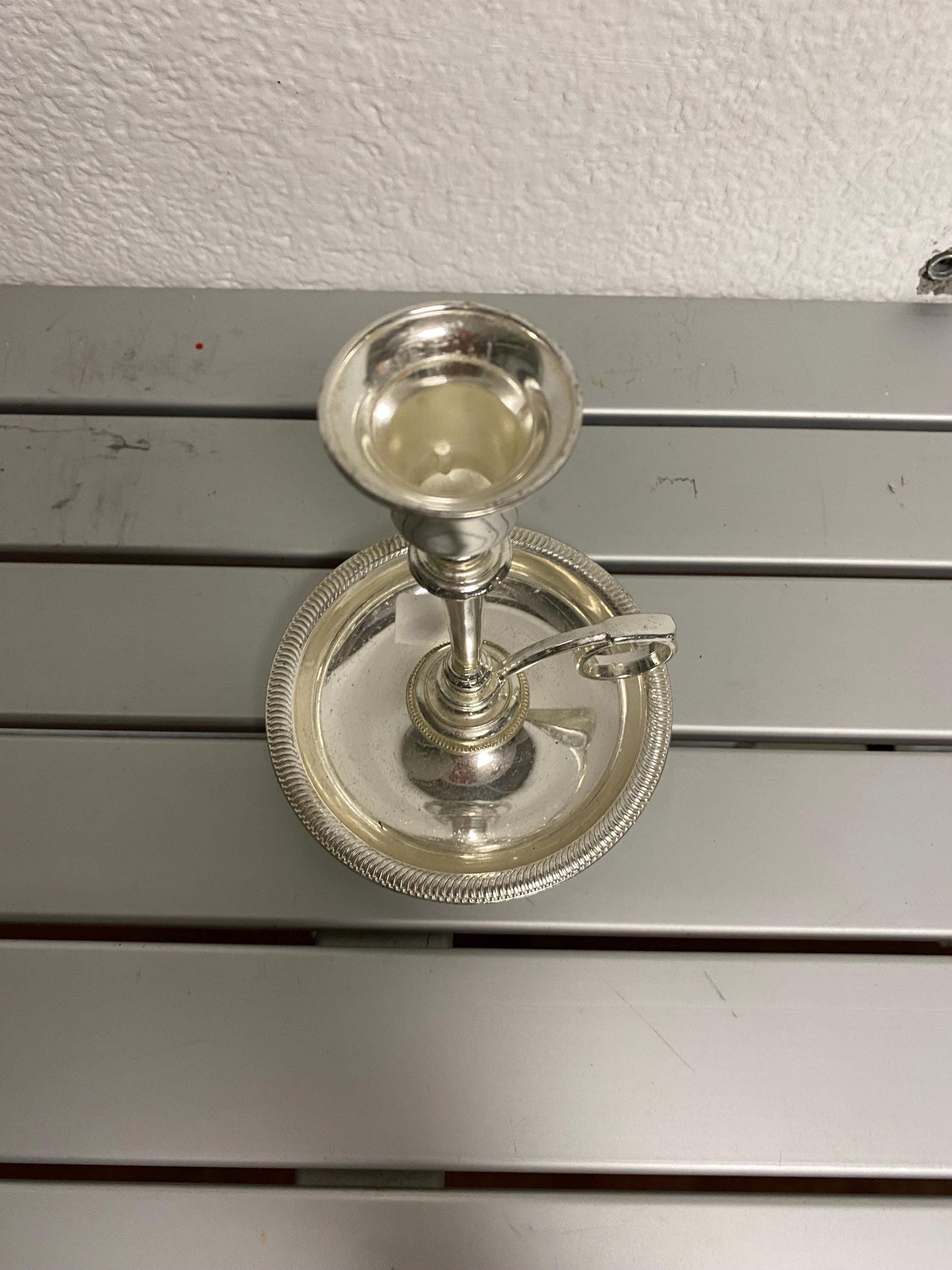 Portacandele 15 cm in argento placcato