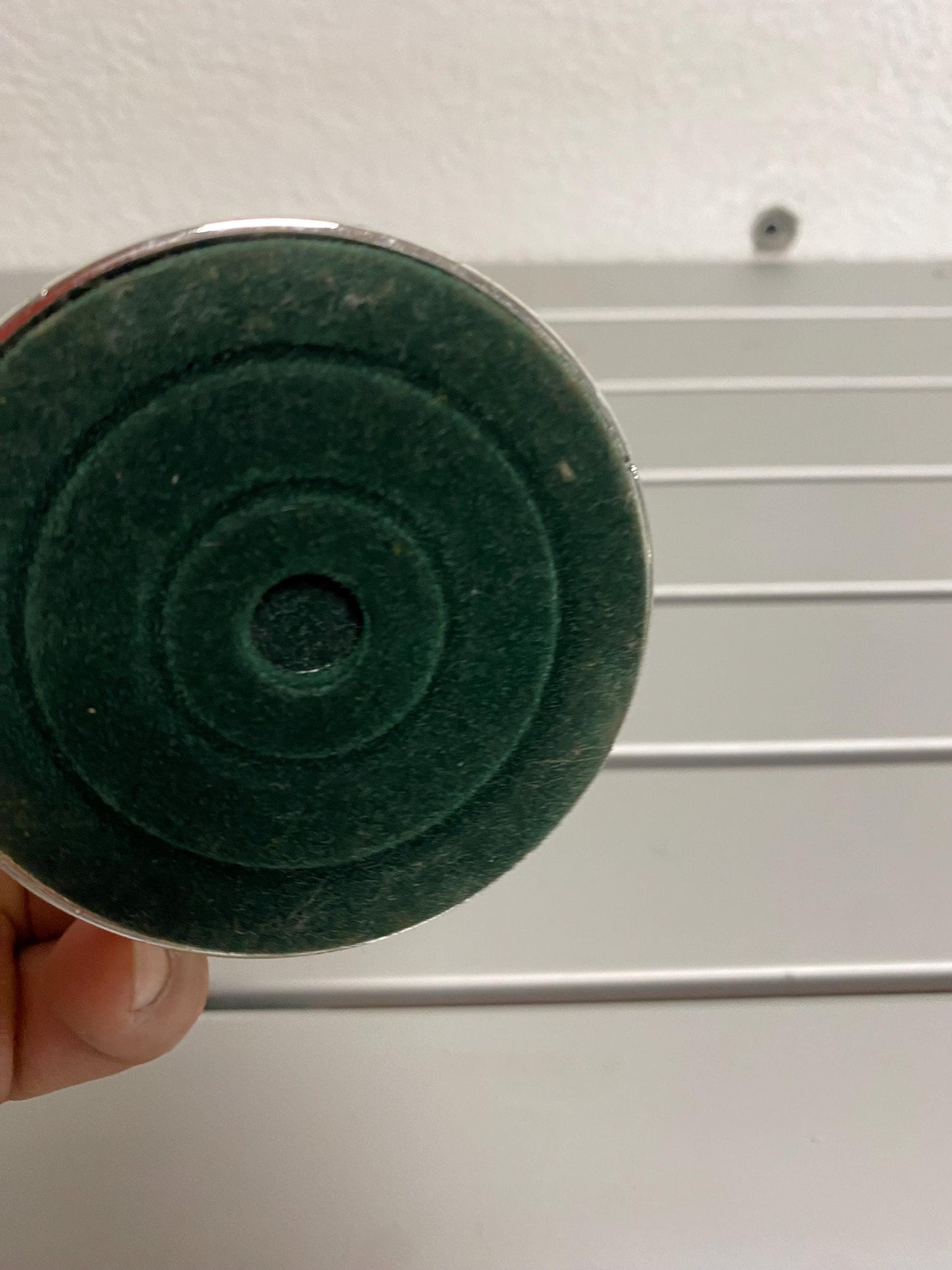 Portacandele placcato argento 8 cm