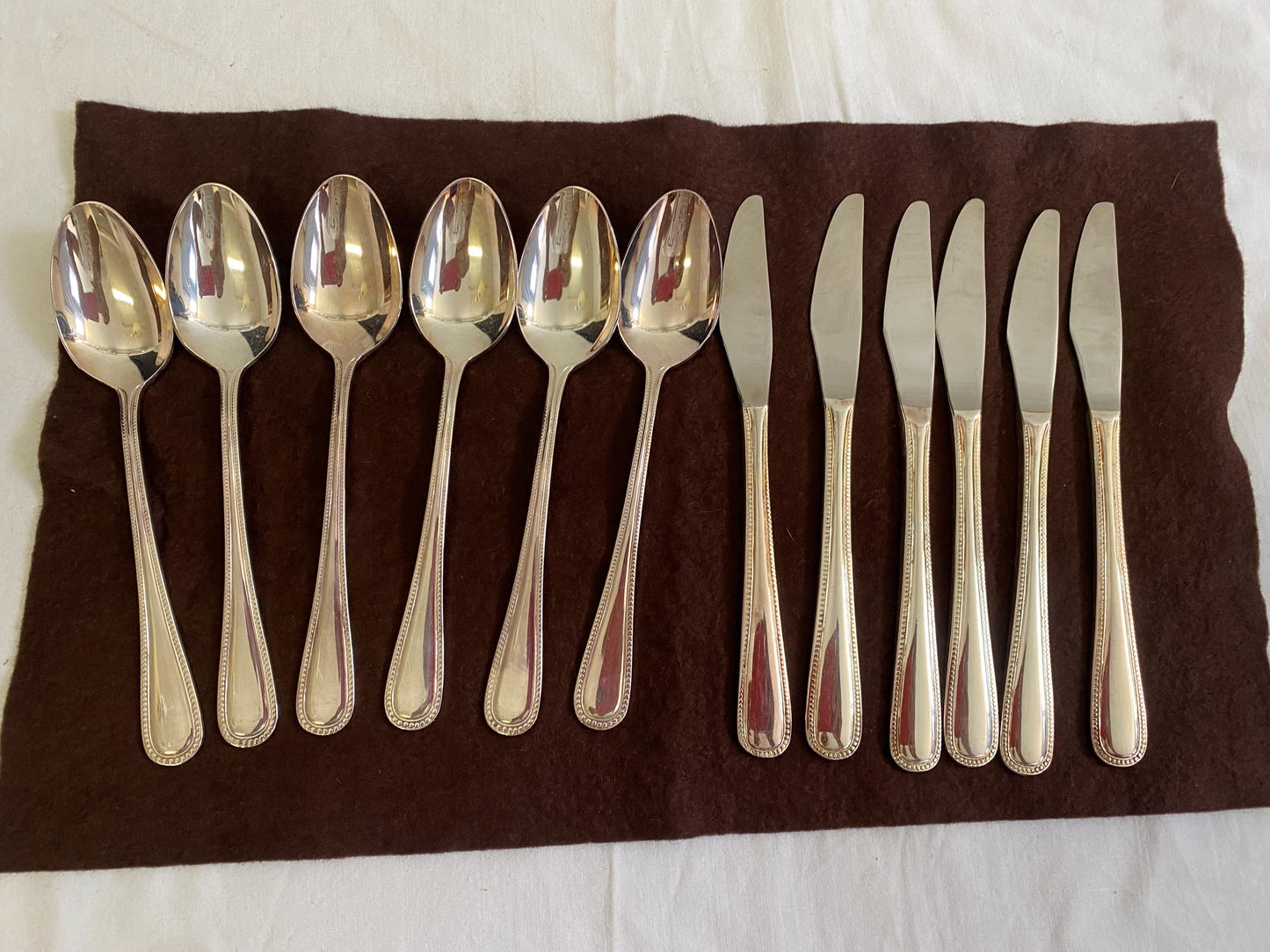 Servizio da 12 Posate Vintage in Scatola | Regalo Unico ed Elegante placcate argento