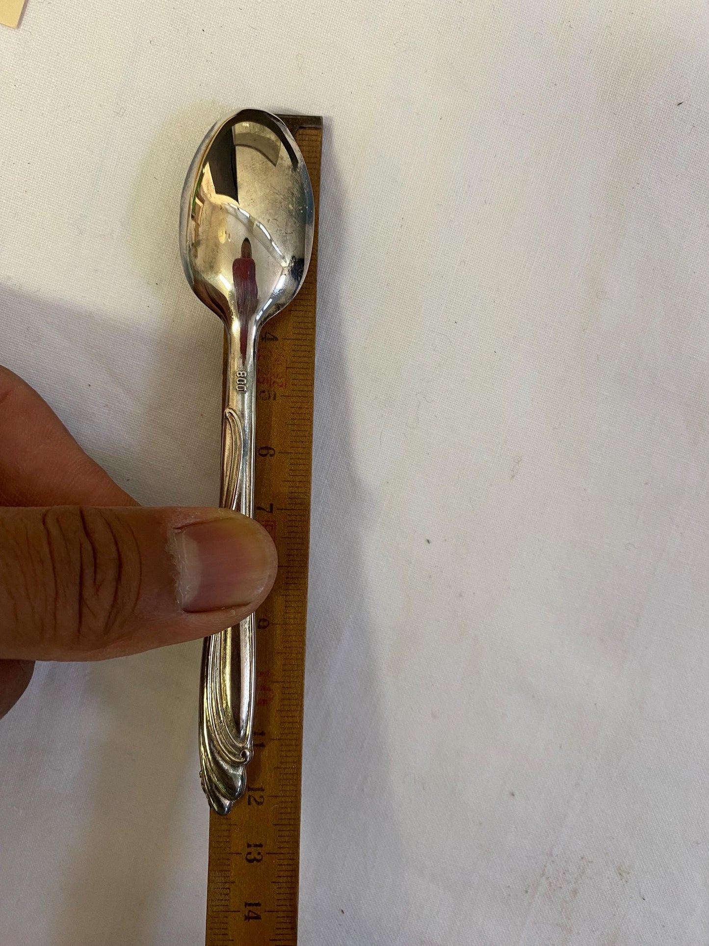 Set di 12 Cucchiai da Caffè Antichi Placcati in Argento 800 - Scatola Originale made in Italy