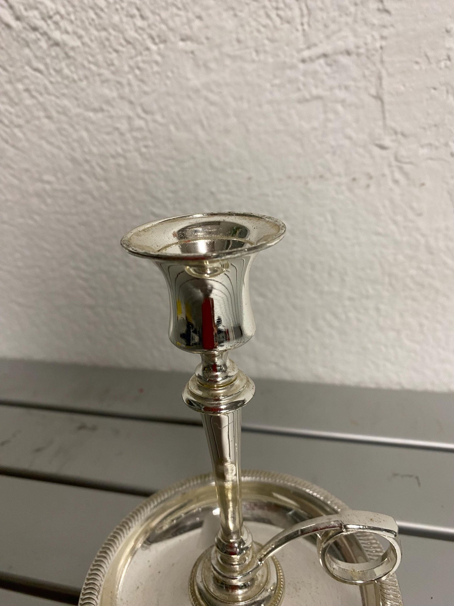 Portacandele 15 cm in argento placcato