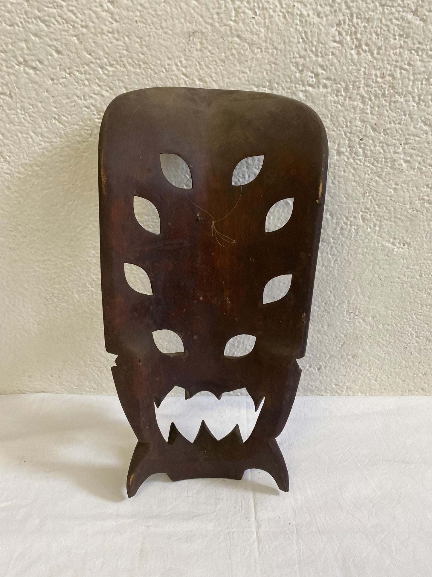 Maschera Tribale Ifugao Filippine - Maschera di Drago e Demone Intagliata a Mano in Legno - 52 x 25 x 10 cm