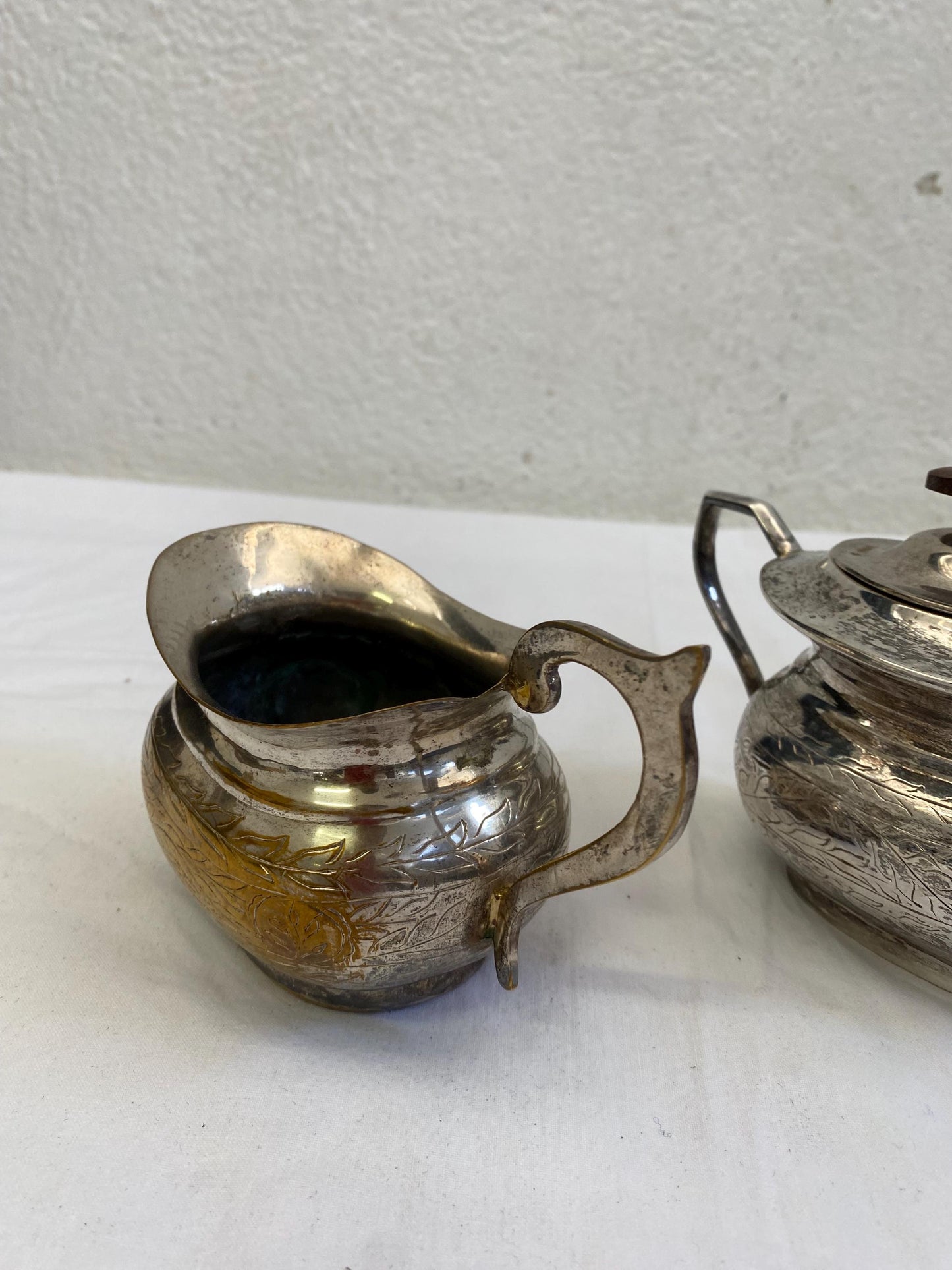 Collezione di Set da Tè e Caffè Placcati in Argento Sheffield - 3 Pezzi Misti Vintage - Royal Family Royal Sheffield