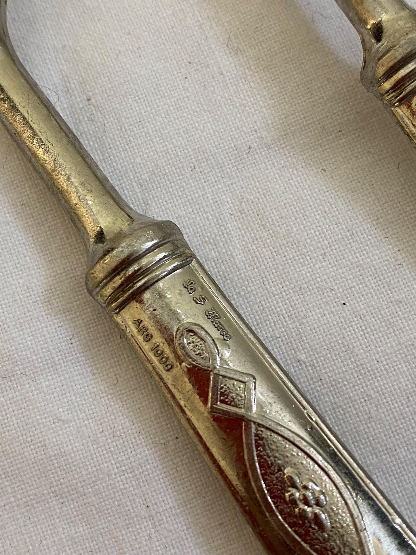 Servizio di Posate per Dolci in Argento 1000 Placcato - 8 Forchette, 1 Spatola, 1 Coltello, 1 Forchettone