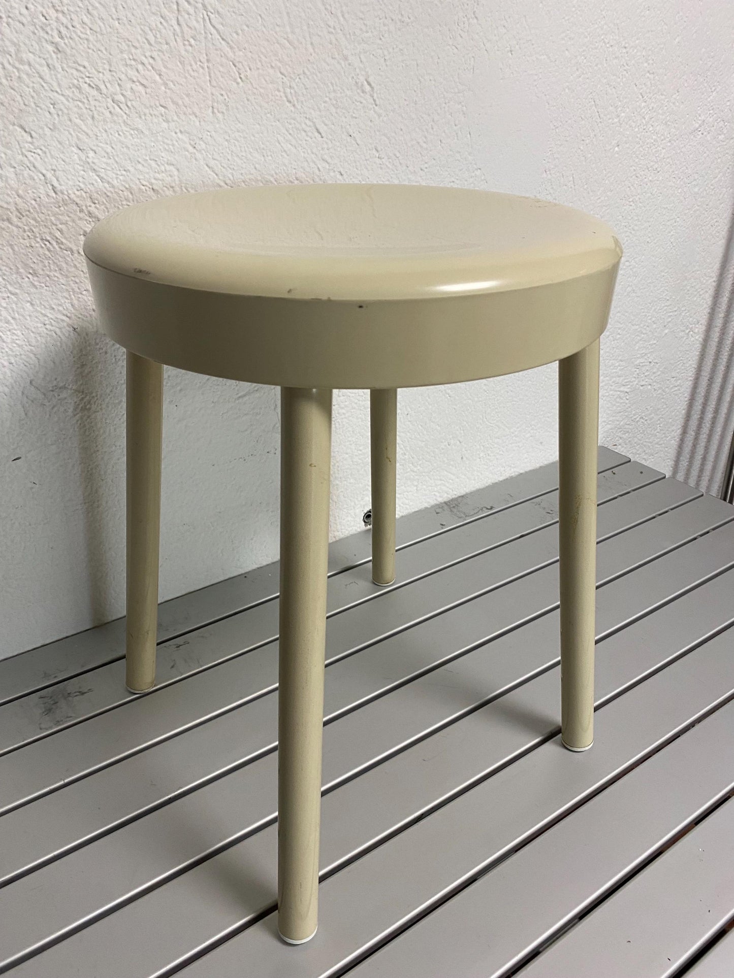 Sgabello Vintage in Legno Carrara e Matta - Made in Italy - Robusto e Resistente