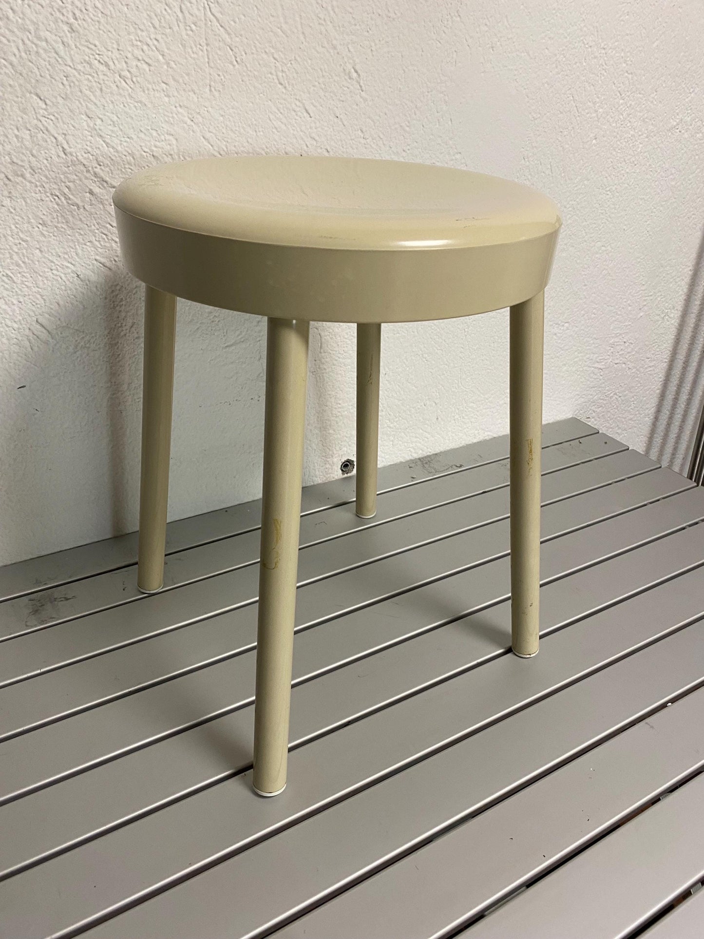 Sgabello Vintage in Legno Carrara e Matta - Made in Italy - Robusto e Resistente