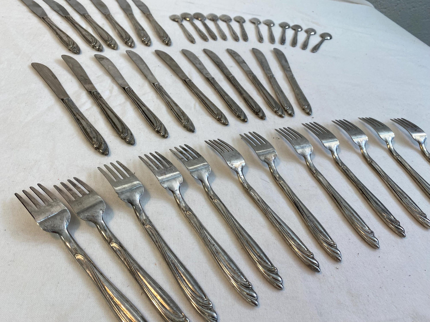 Servizio Completo di Posate Vintage in Argento 800 per 6 Persone + Pezzi Extra