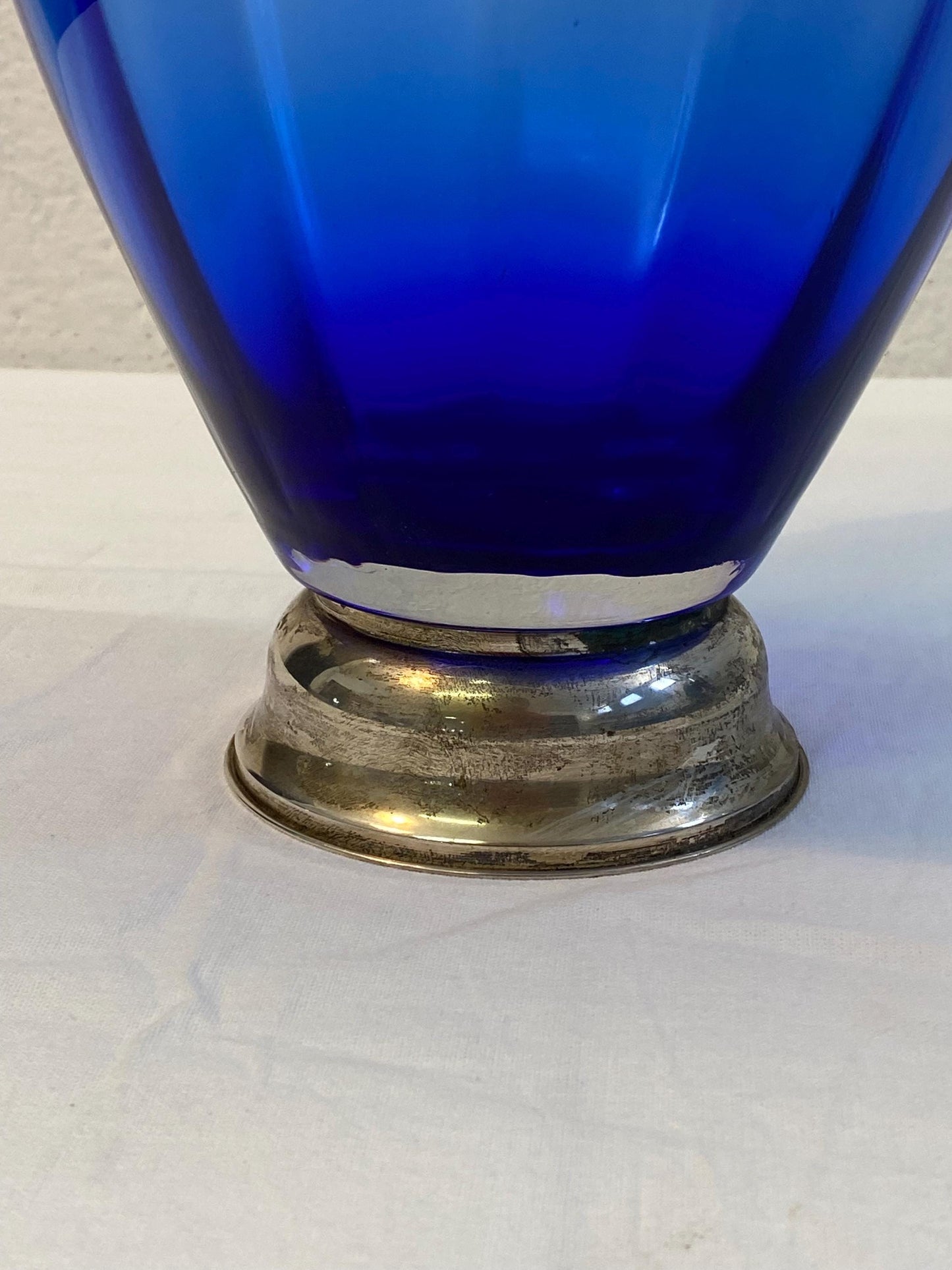 Vaso in Cristallo Piombato Lavorato a Mano Vintage