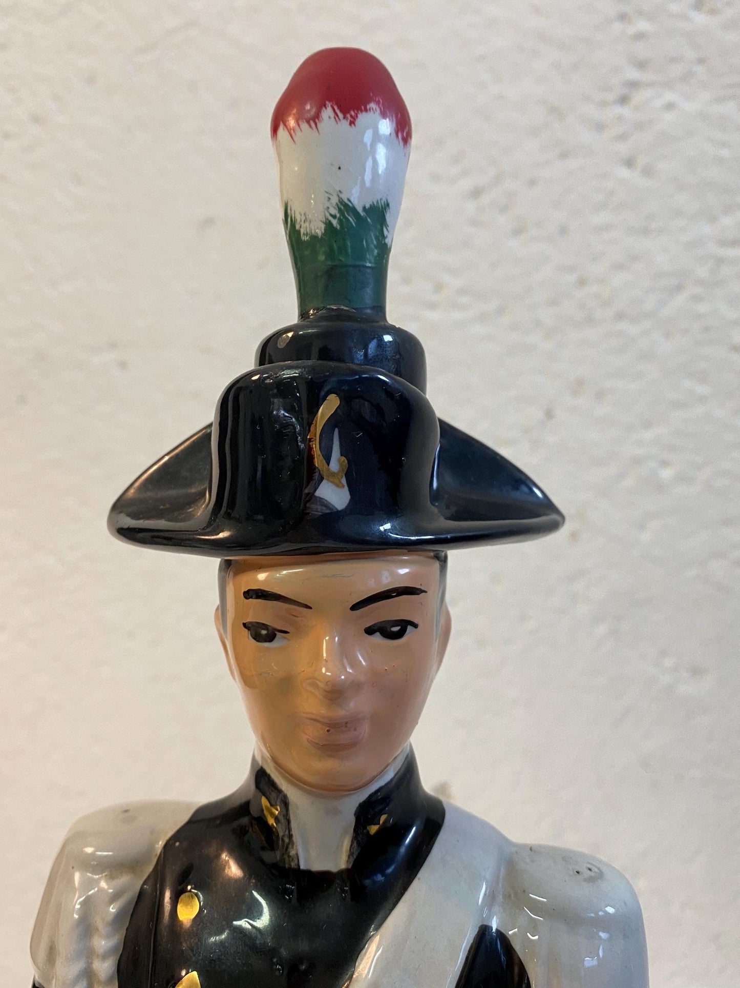 Raro bar formato display liquore Galliano Carabinieri Soldato Decanter 33"