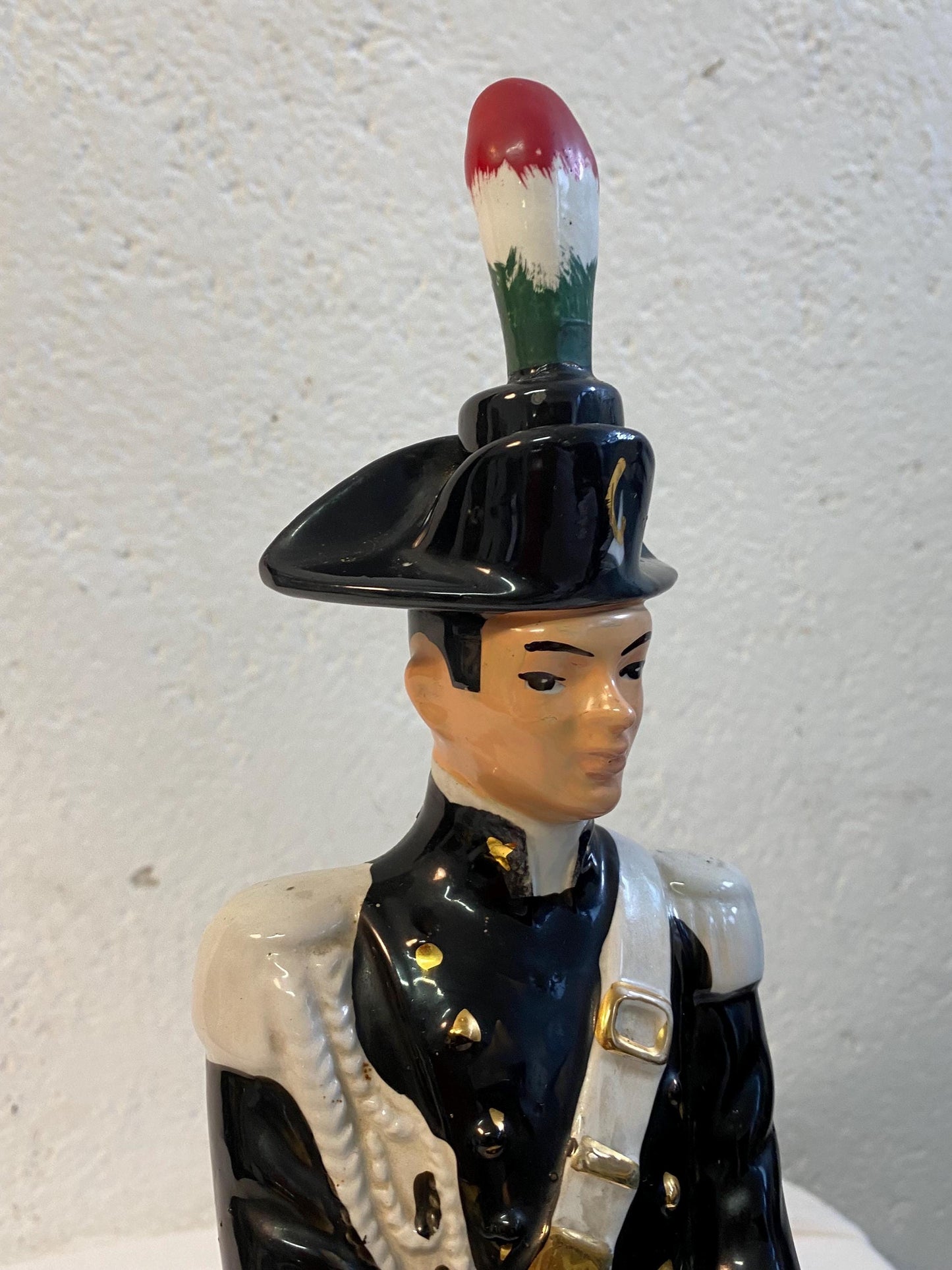 Raro bar formato display liquore Galliano Carabinieri Soldato Decanter 33"