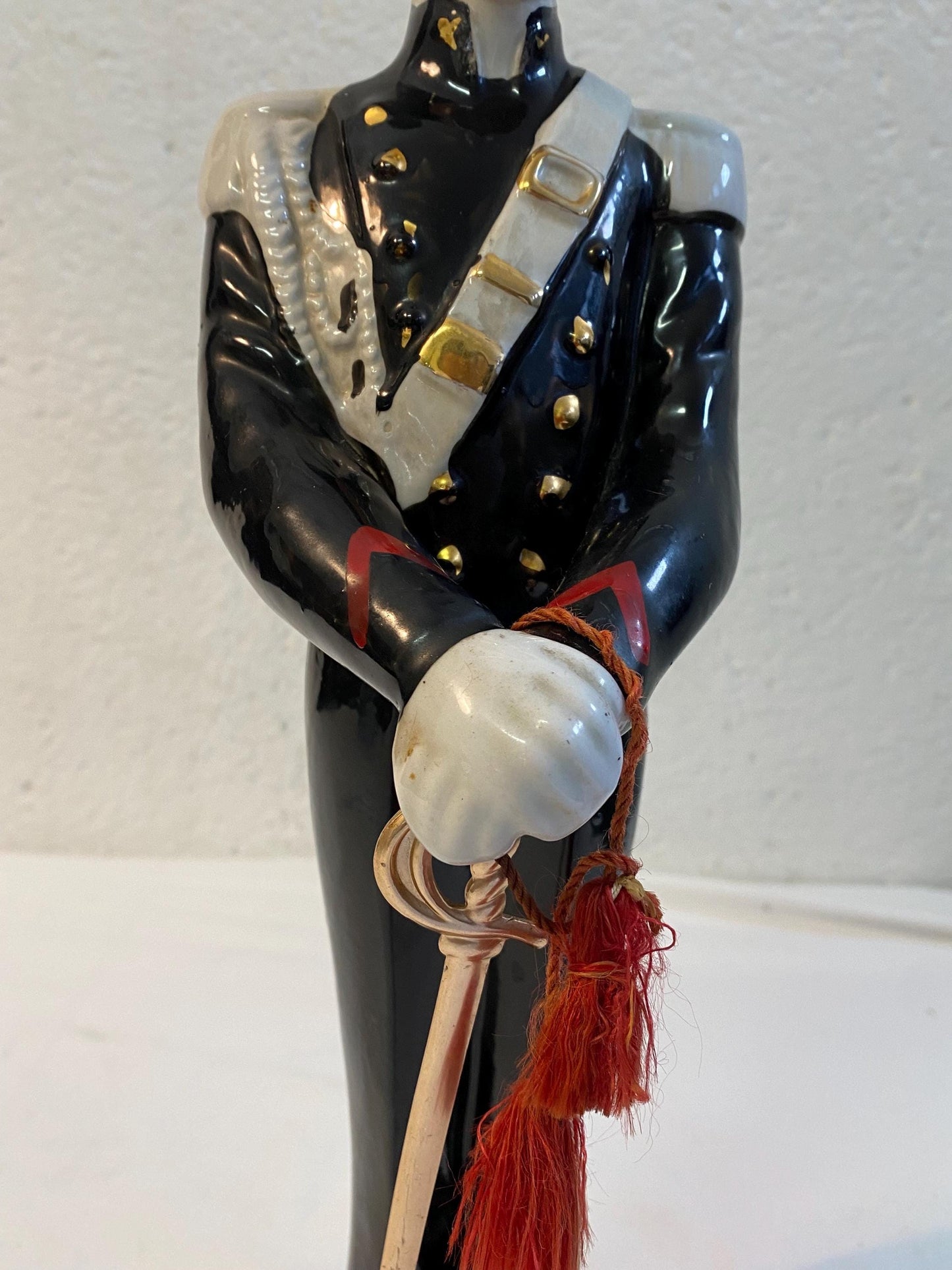 Raro bar formato display liquore Galliano Carabinieri Soldato Decanter 33"