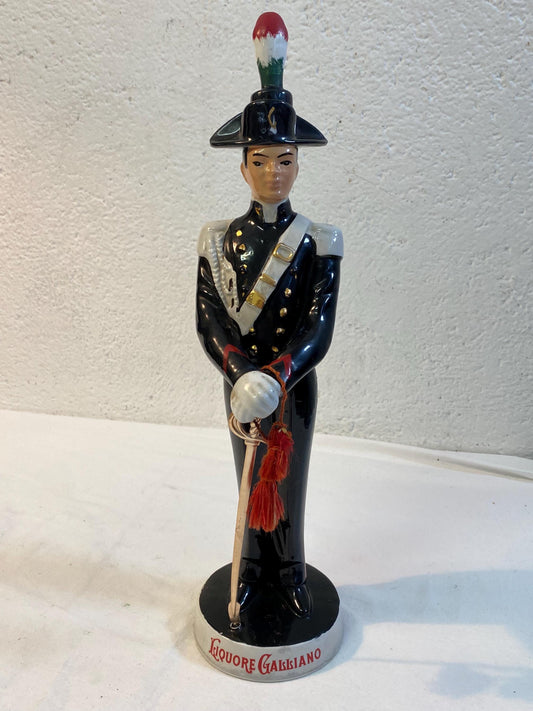 Raro bar formato display liquore Galliano Carabinieri Soldato Decanter 33"