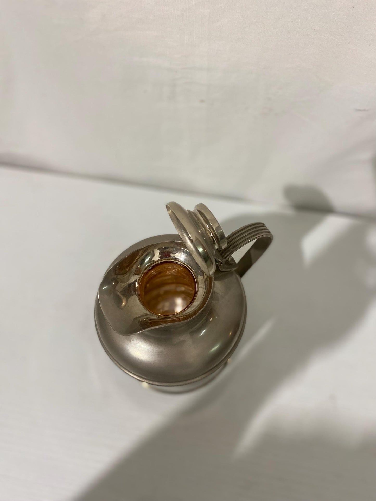 Caraffa Thermos Placcata in Argento Antico Stile Inglese