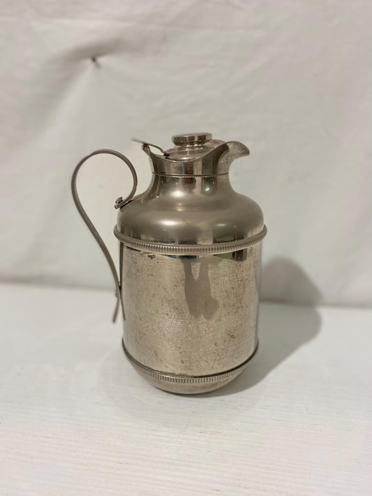 Caraffa Thermos Placcata in Argento Antico Stile Inglese