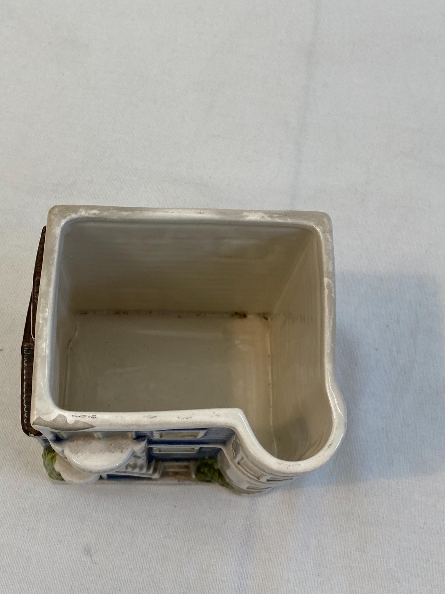 Scatola Barattolo per Biscotti o Spezie in Ceramica Vintage OTAGIRI 1980, Casa Vittoriana, 15x11x8,5 cm (5.9x4.3x3.3 in)