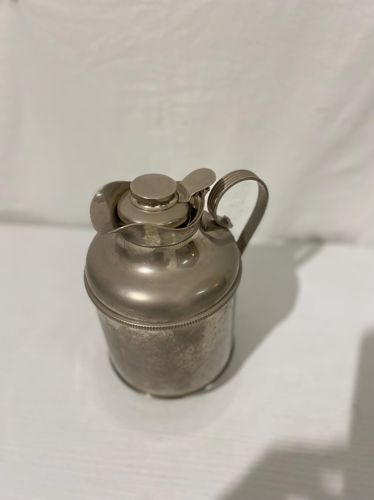 Caraffa Thermos Placcata in Argento Antico Stile Inglese